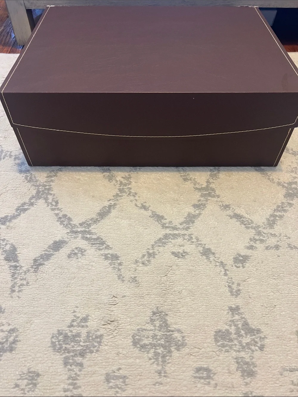 Brown Faux Leather Storage Box - Home Storage & Organization